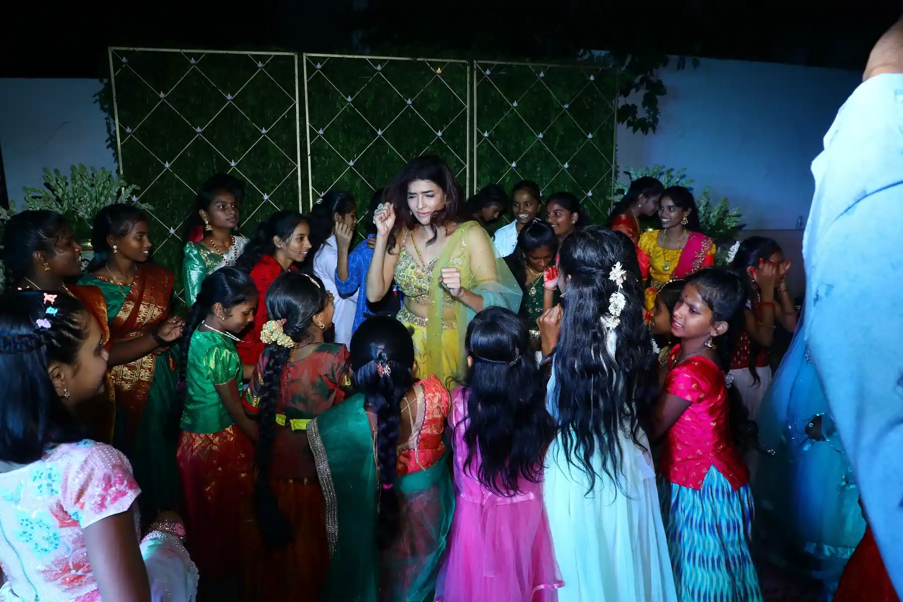 Manchu Lakshmi Diwali Celebrations with School Children's  