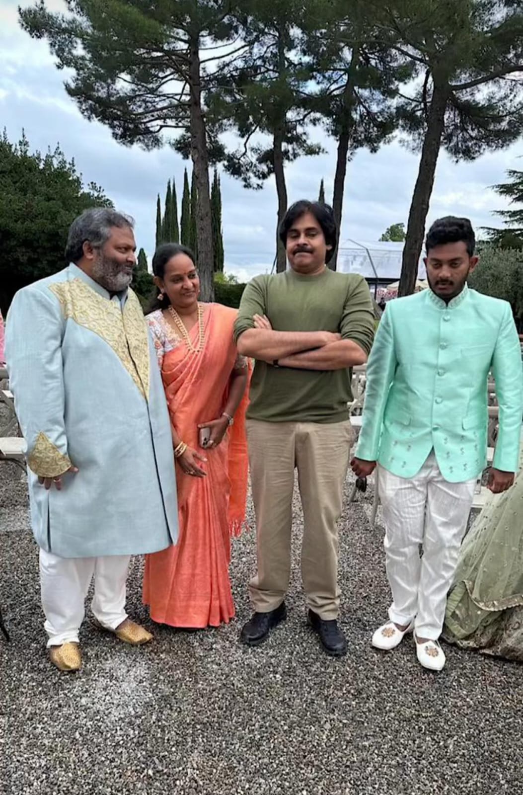 Mega heroes along with Varun Tej Lavanya Tripathi photo viral