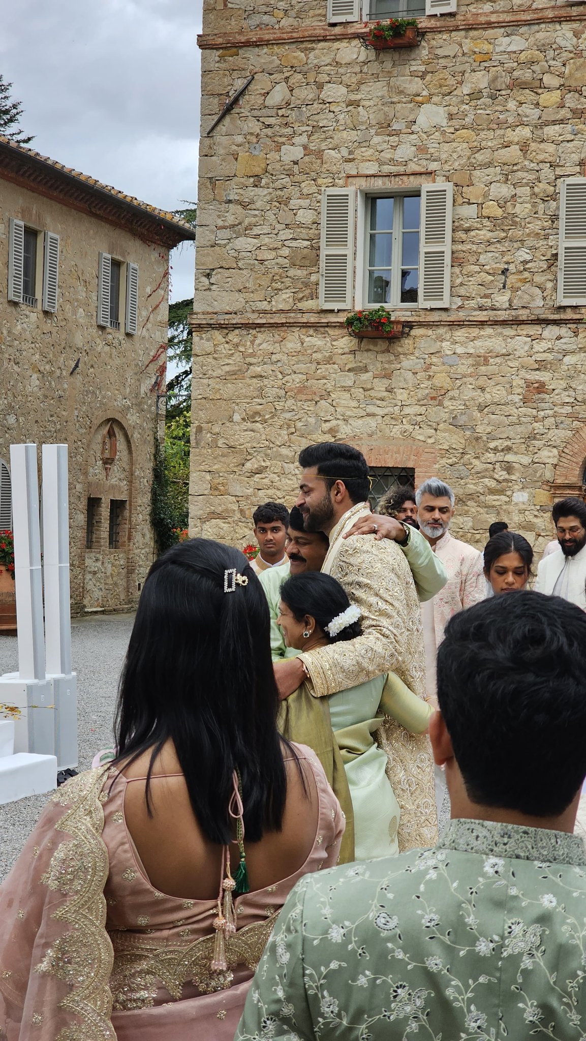 Mega heroes along with Varun Tej Lavanya Tripathi photo viral
