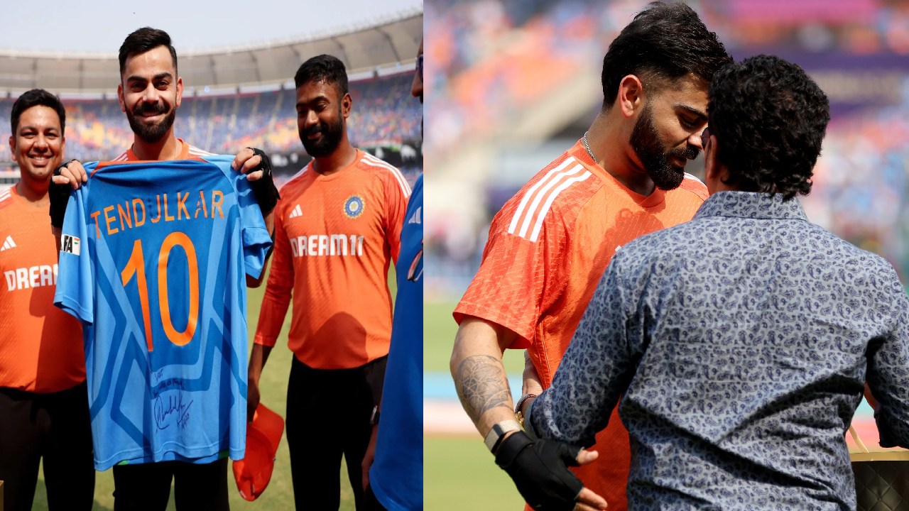 Virat Kohli : ప్రపంచకప్ ఫైనల్ మ్యాచ్కు ముందు విరాట్ కోహ్లీకి ప్రత్యేక బహుమతి ఇచ్చిన సచిన్.. Virat Kohli : ప్రపంచకప్ ఫైనల్ మ్యాచ్కు ముందు విరాట్ కోహ్లీకి ప్రత్యేక బహుమతి ఇచ్చిన సచిన్..