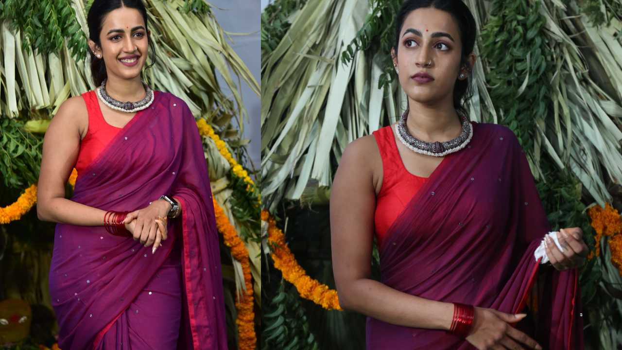 Niharika Konidela : కొత్త సినిమా ఓపెనింగ్‌లో.. చీరలో అలరించిన నిహారిక..