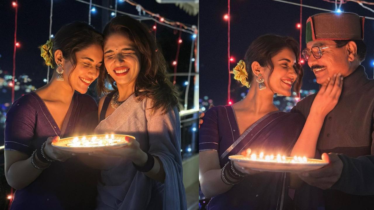 Ruhani Sharma : ఫ్యామిలీతో కలిసి రుహాణి శర్మ దీపావళి సెలెబ్రేషన్స్..