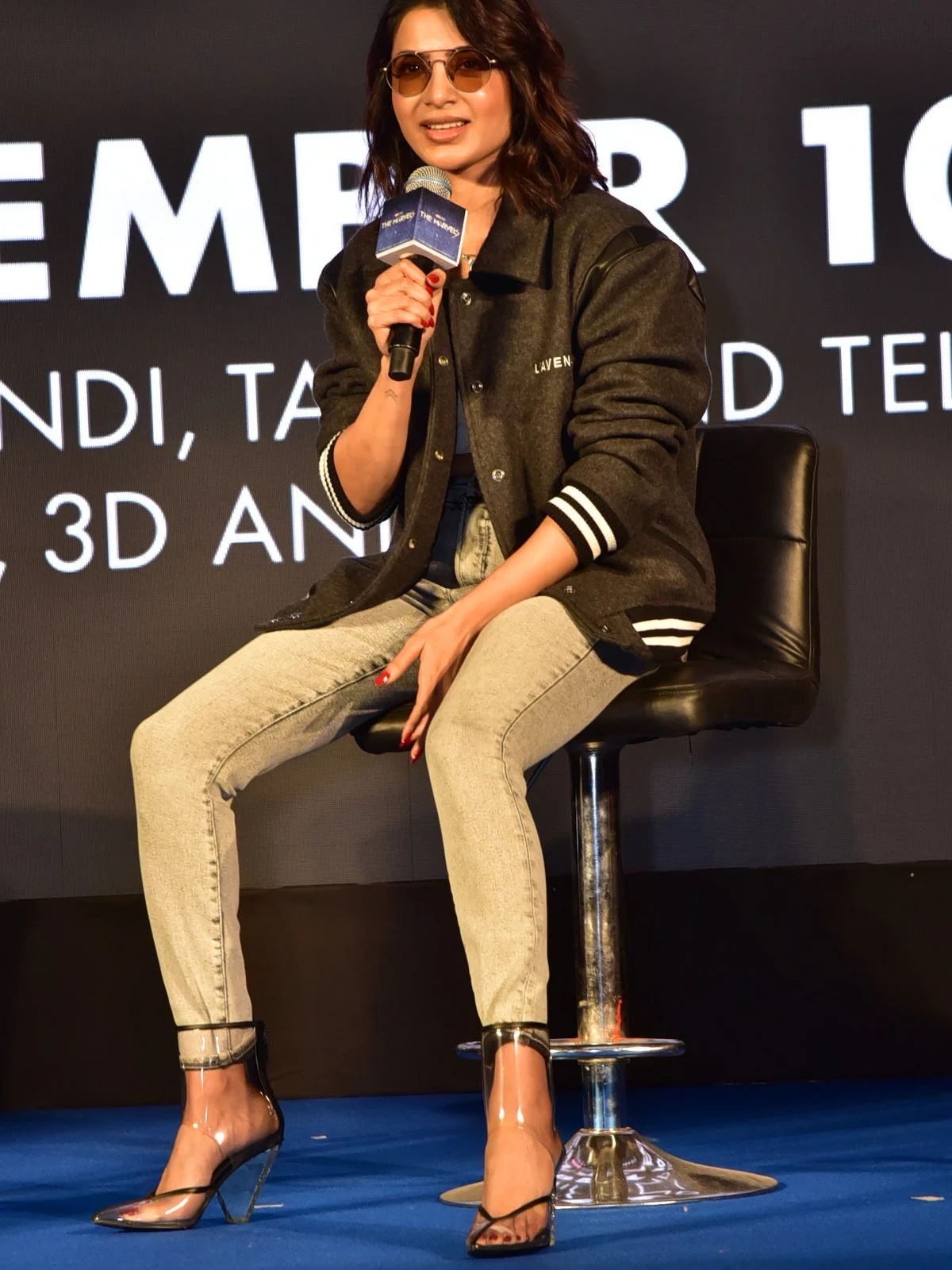 Samantha stylish look photos at The Marvels movie event