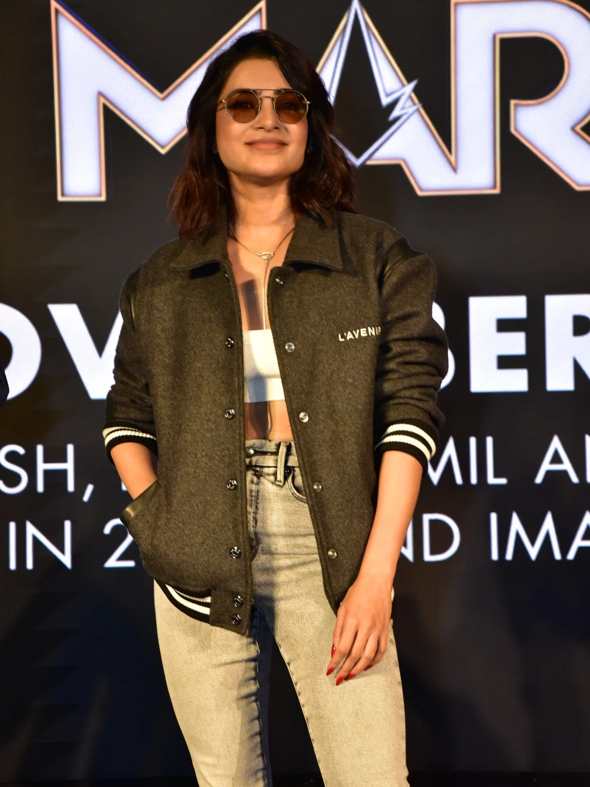 Samantha stylish look photos at The Marvels movie event