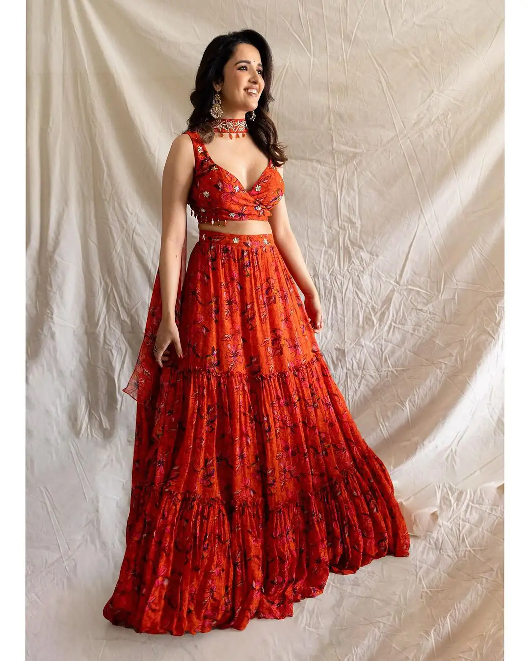 Shirley Setia Superb Looks in Ghagra Choli Dress