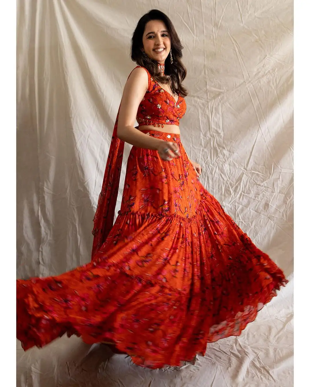 Shirley Setia Superb Looks in Ghagra Choli Dress