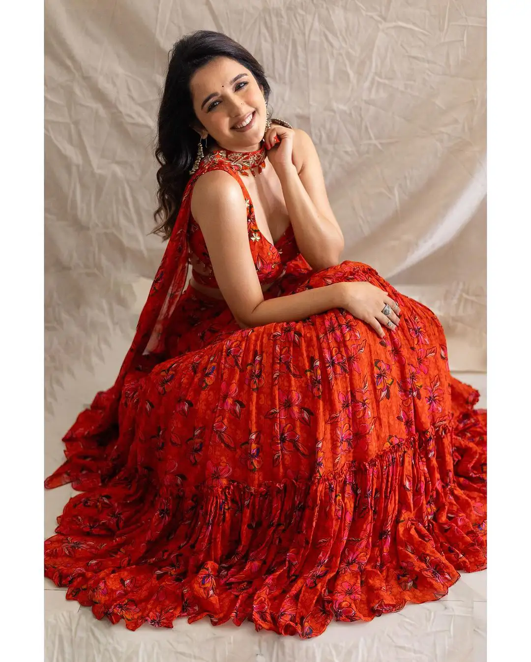 Shirley Setia Superb Looks in Ghagra Choli Dress