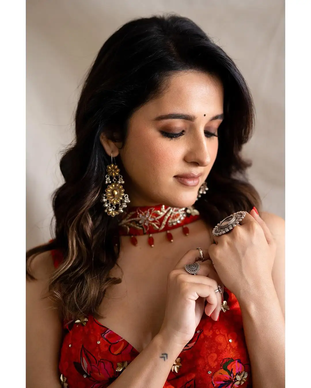 Shirley Setia Superb Looks in Ghagra Choli Dress