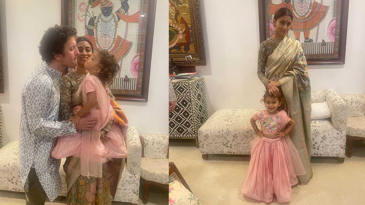 Shriya Saran Diwali Celebrations : ఫ్యామిలీతో శ్రియ దీపావళి సెలబ్రేషన్స్..
