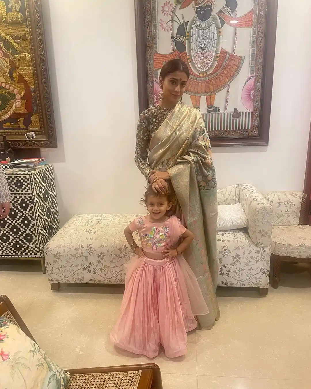Shriya Saran Diwali Celebrations with Family