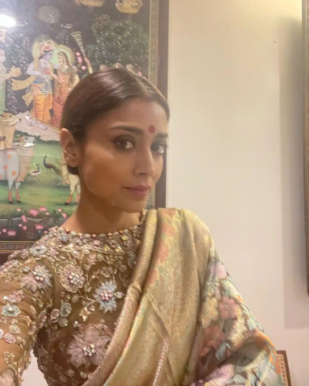 Shriya Saran Diwali Celebrations with Family
