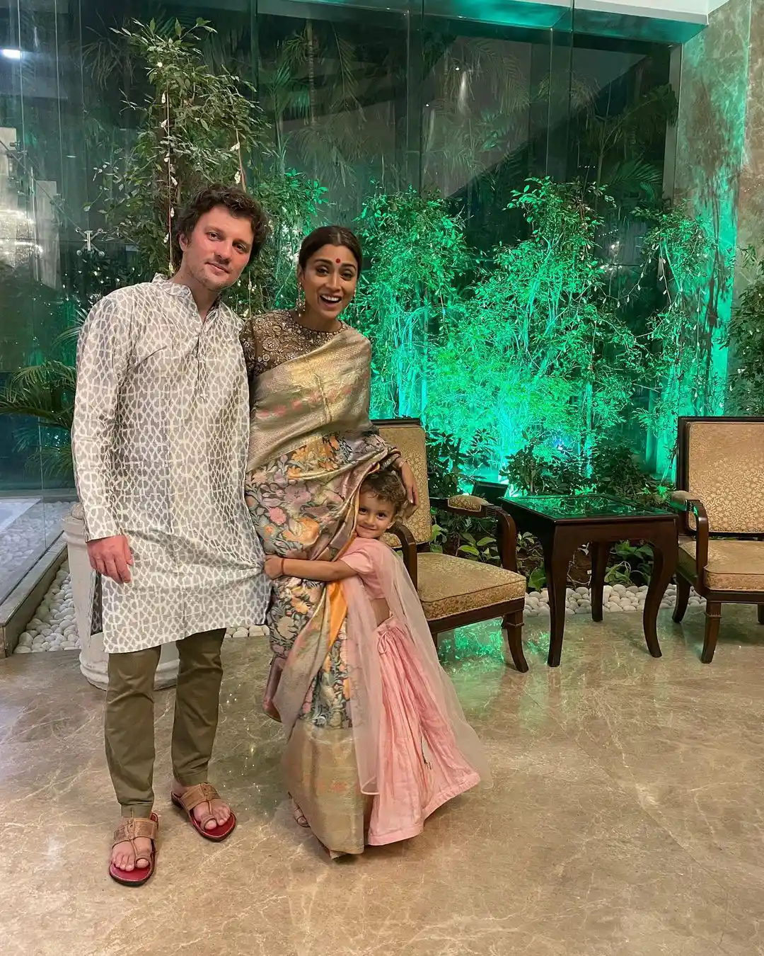 Shriya Saran Diwali Celebrations with Family