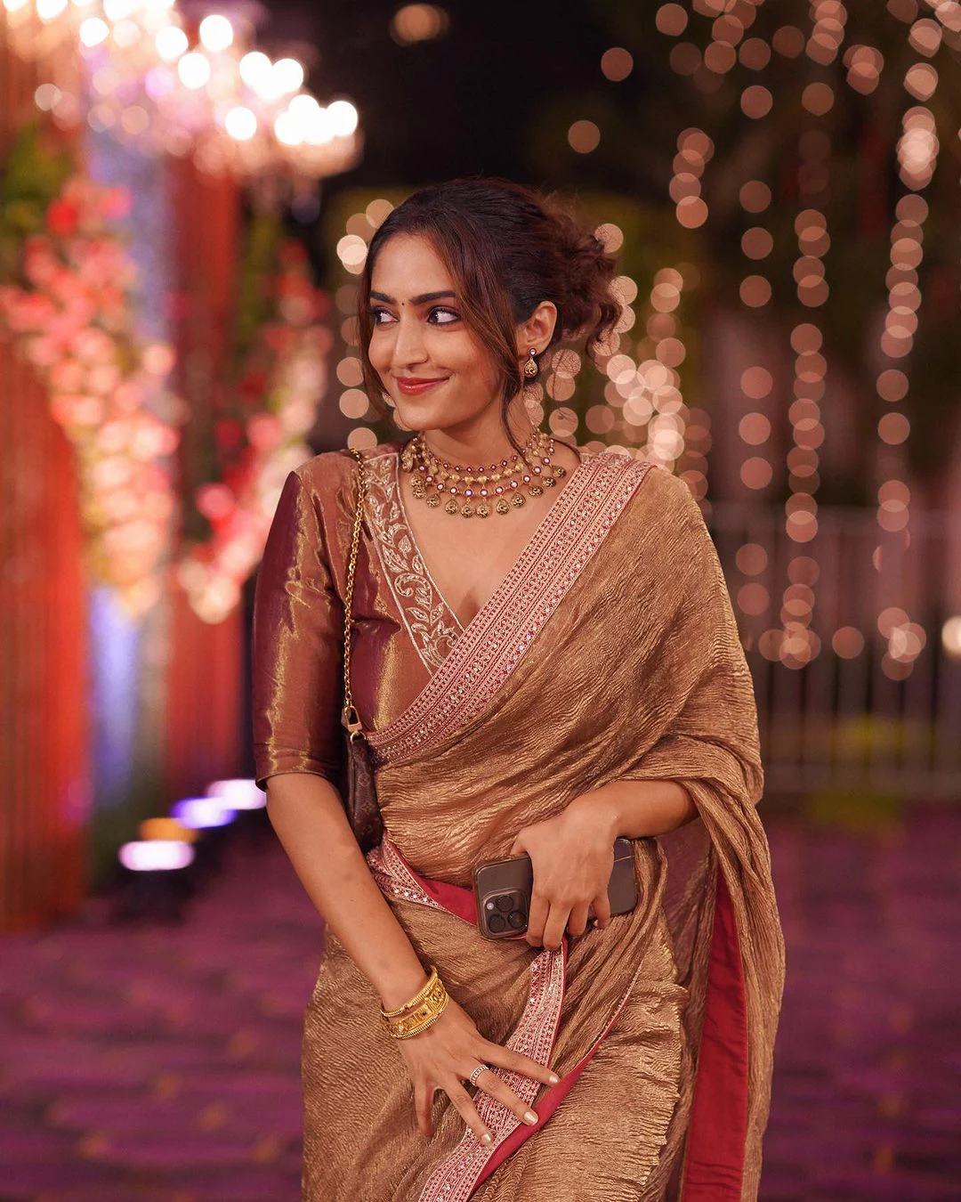 South Actress Reba Monica John Latest Saree Photos