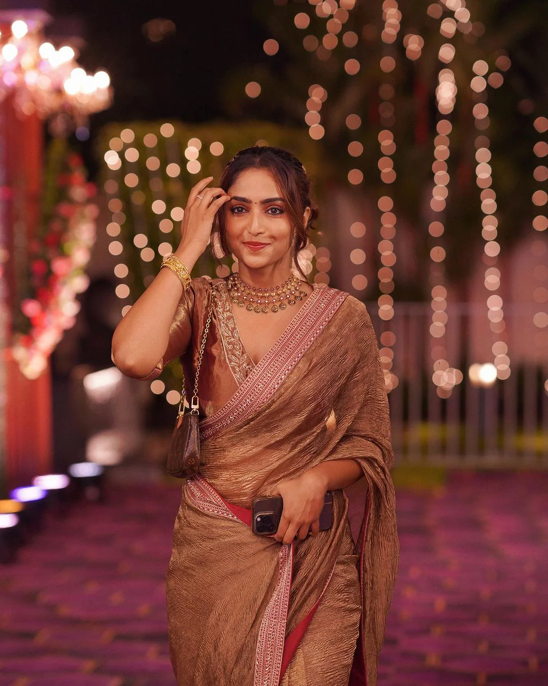 South Actress Reba Monica John Latest Saree Photos