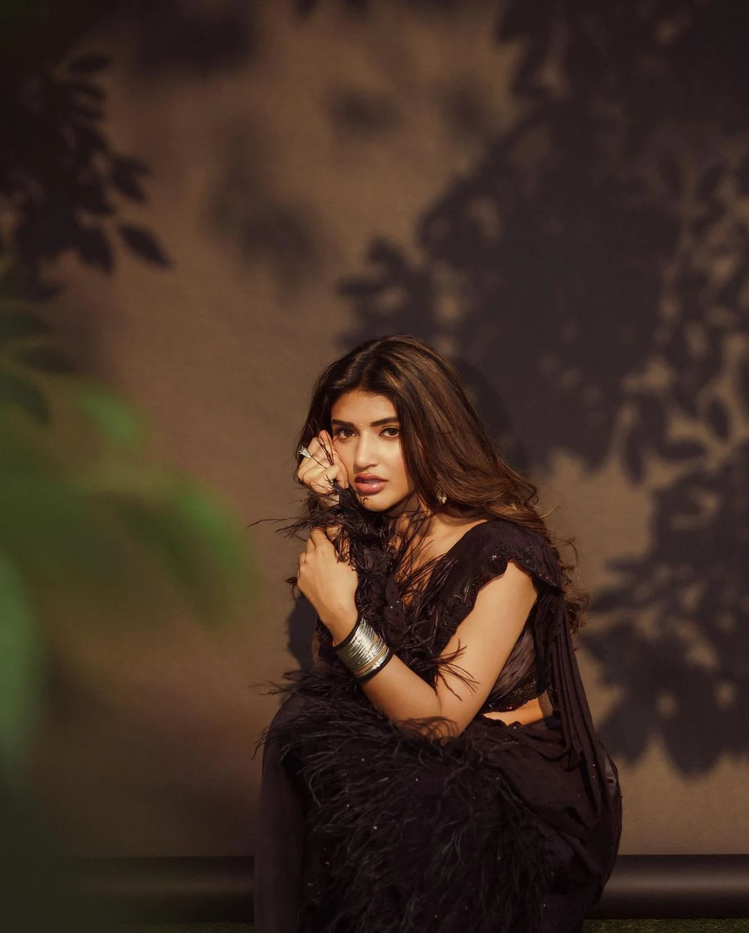 Tollywood Actress Sreeleela shines in Black Saree Photos