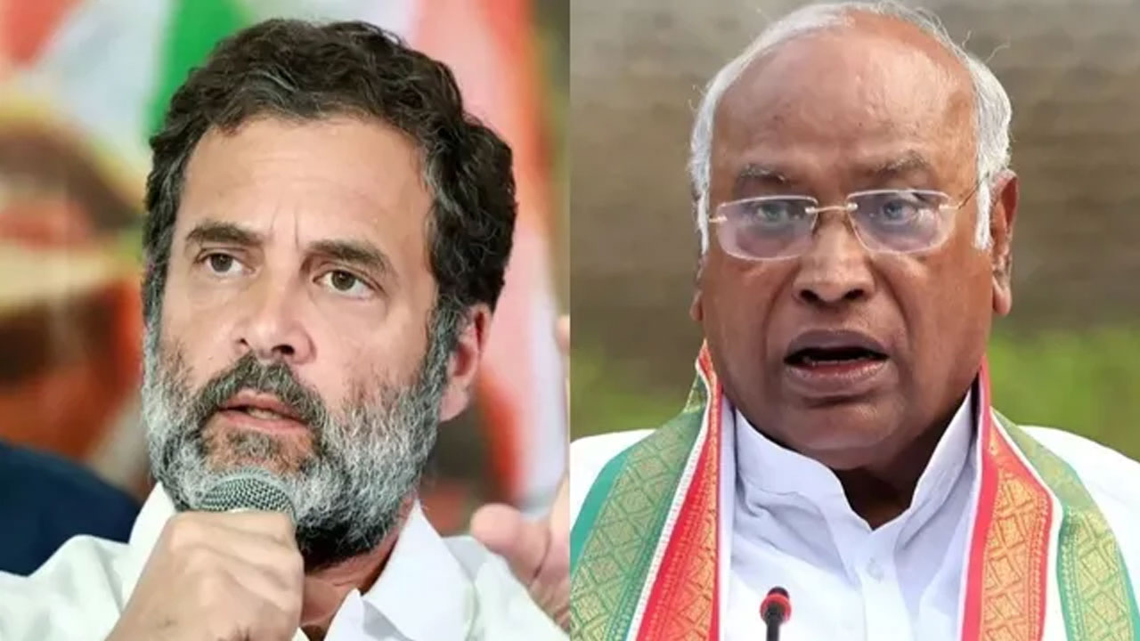Telangana Polls: కేసీఆర్ ప్రభుత్వంపై విరుచుకుపడ్డ ఖర్గే, రాహుల్ Telangana Polls: కేసీఆర్ ప్రభుత్వంపై విరుచుకుపడ్డ ఖర్గే, రాహుల్