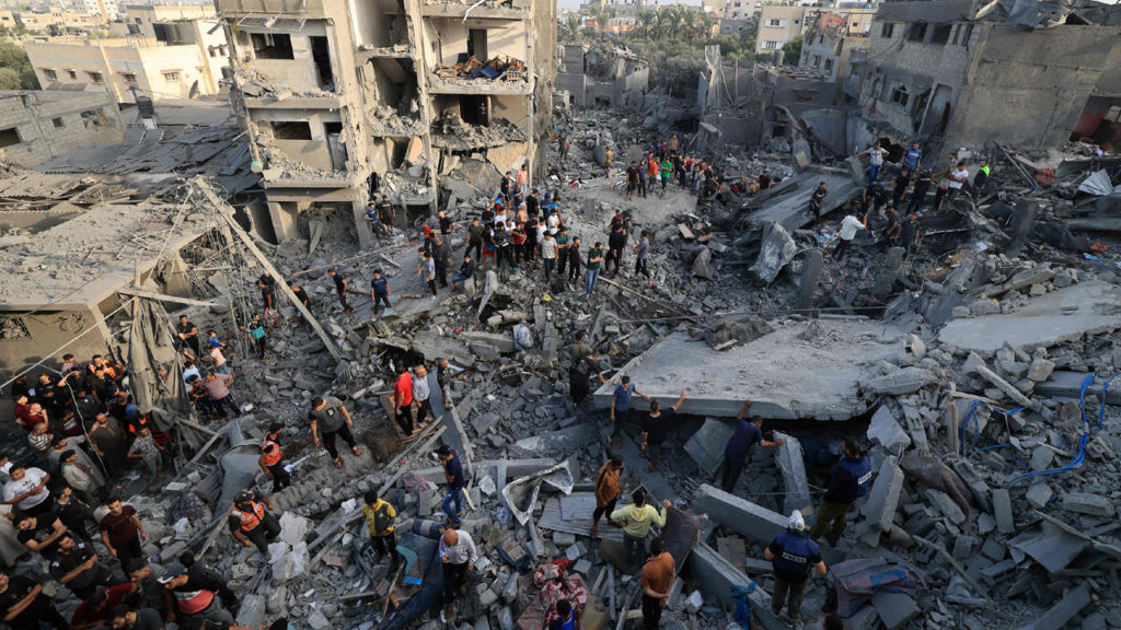 52 Palestinians killed in Israeli airstrike on Al Maghazi refugee camp in gaza strip