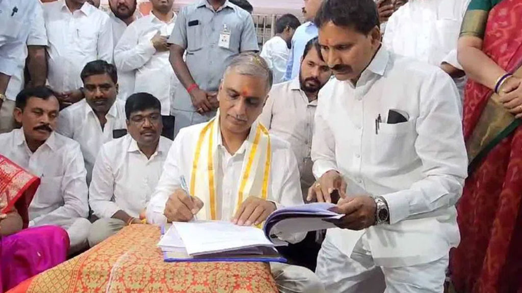 minister harish rao filed nomination and you must his wealth and liabilities