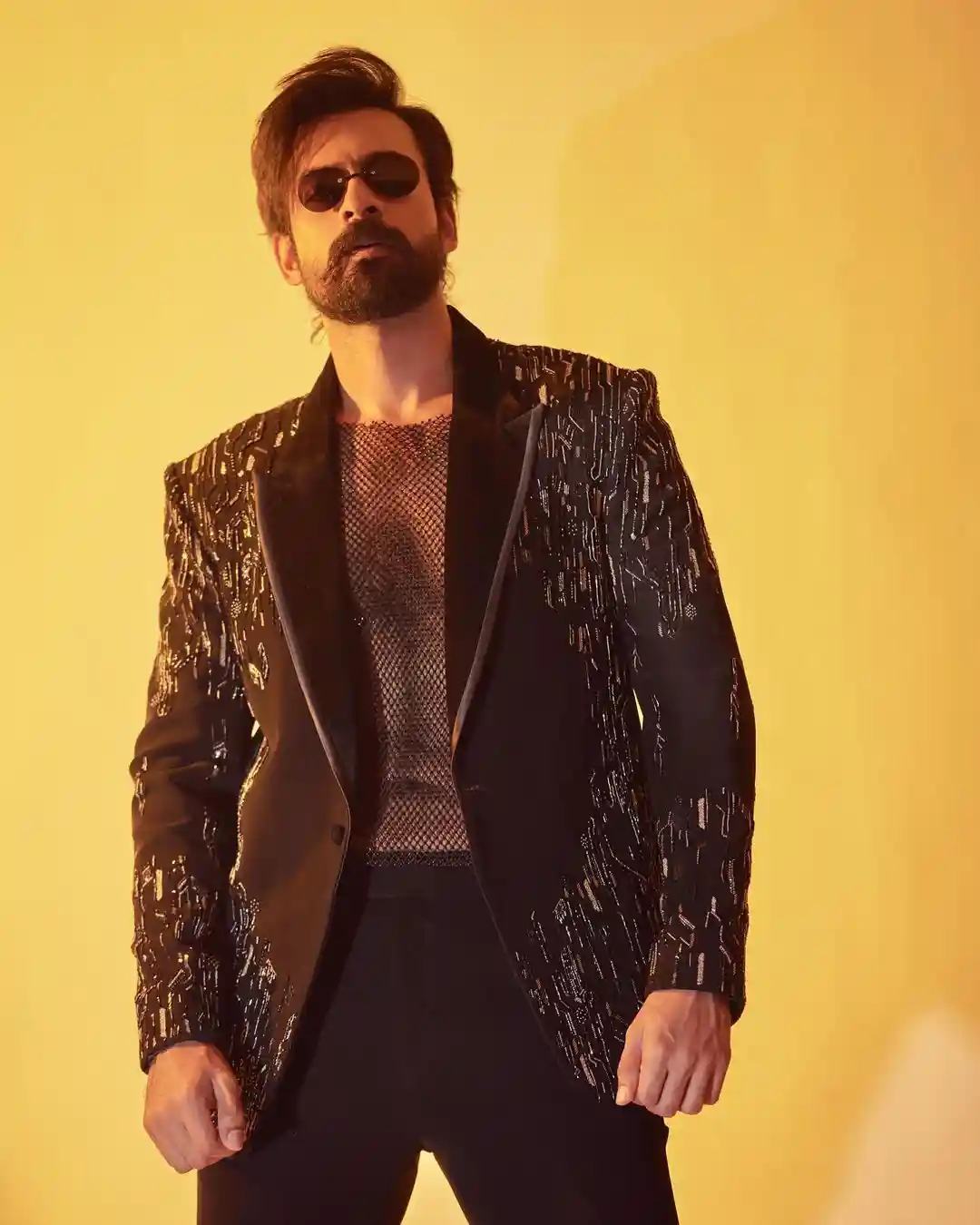 Vaishnav Tej Dashing Looks in Varun Lavanta Cocktail Party