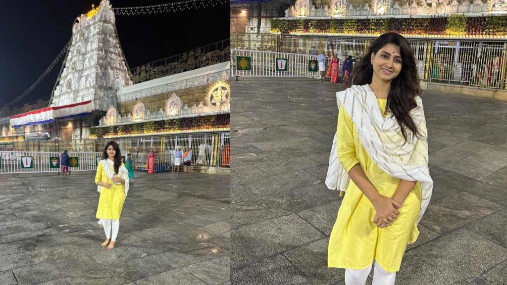 Varshini Sounderajan Visited Tirumala Temple