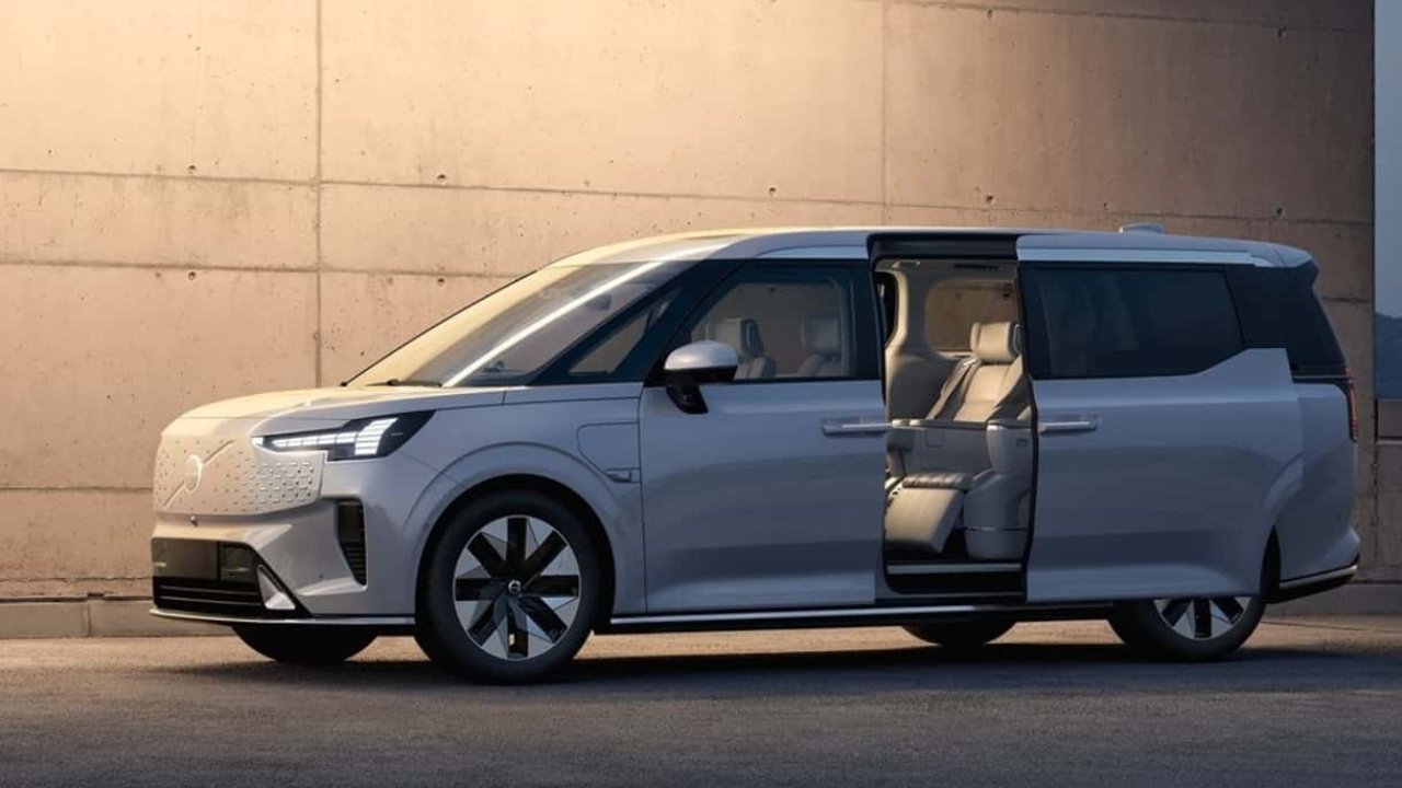 Volvo unveils its first-ever electric minivan EM90