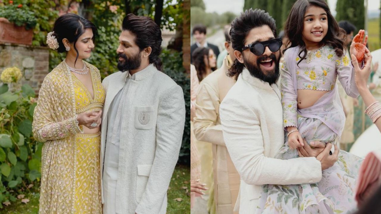 Allu Arjun : వరుణ్ పెళ్లి నుంచి అల్లు అర్జున్ ఫ్యామిలీ క్యూట్ పిక్స్ చూశారా? బన్నీ కూతుర్ని ఎత్తుకొని.. అయాన్ ఎక్కడ? Allu Arjun : వరుణ్ పెళ్లి నుంచి అల్లు అర్జున్ ఫ్యామిలీ క్యూట్ పిక్స్ చూశారా? బన్నీ కూతుర్ని ఎత్తుకొని.. అయాన్ ఎక్కడ?