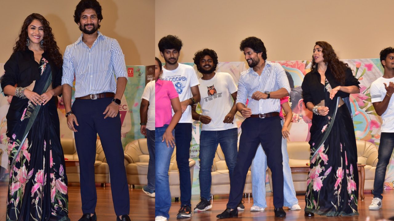 Hi Nanna Song Launch Event : ‘హాయ్ నాన్న’ అమ్మాడి.. సాంగ్ లాంచ్ ఈవెంట్ ఫొటోలు..