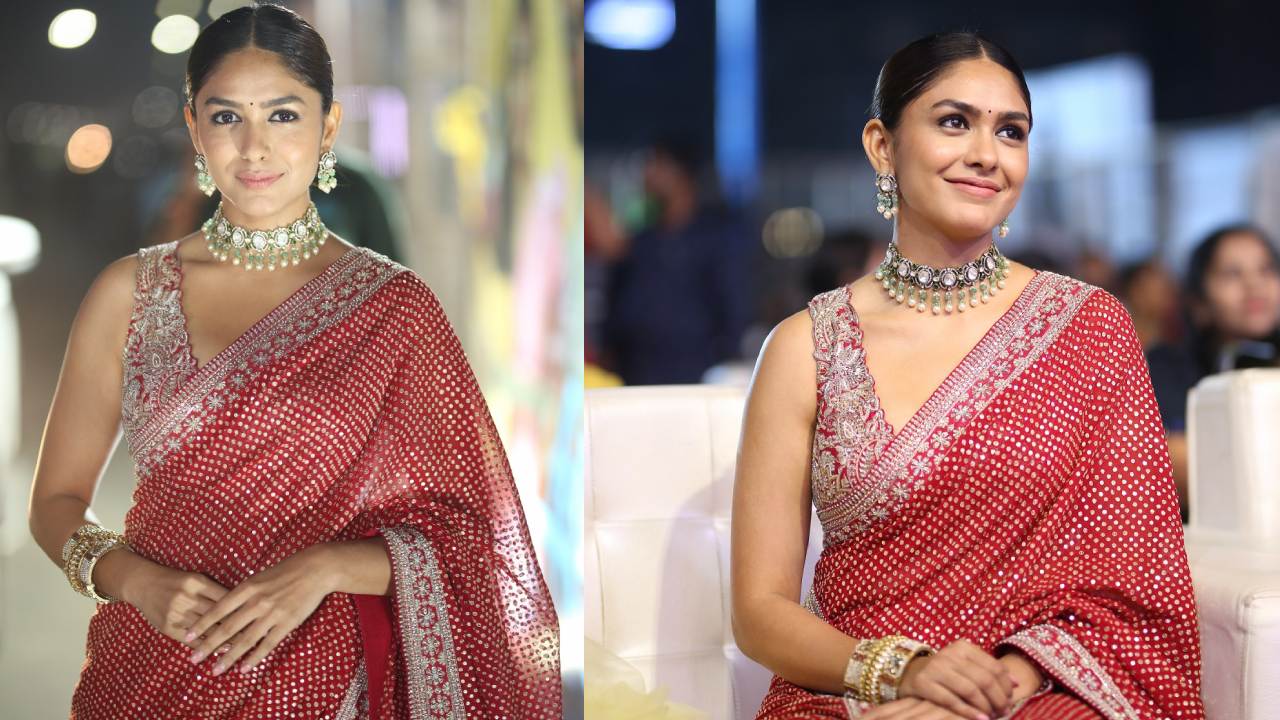 Mrunal Thakur : చీరలో మిలమిల మెరుస్తున్న మృణాల్ ఠాకూర్..