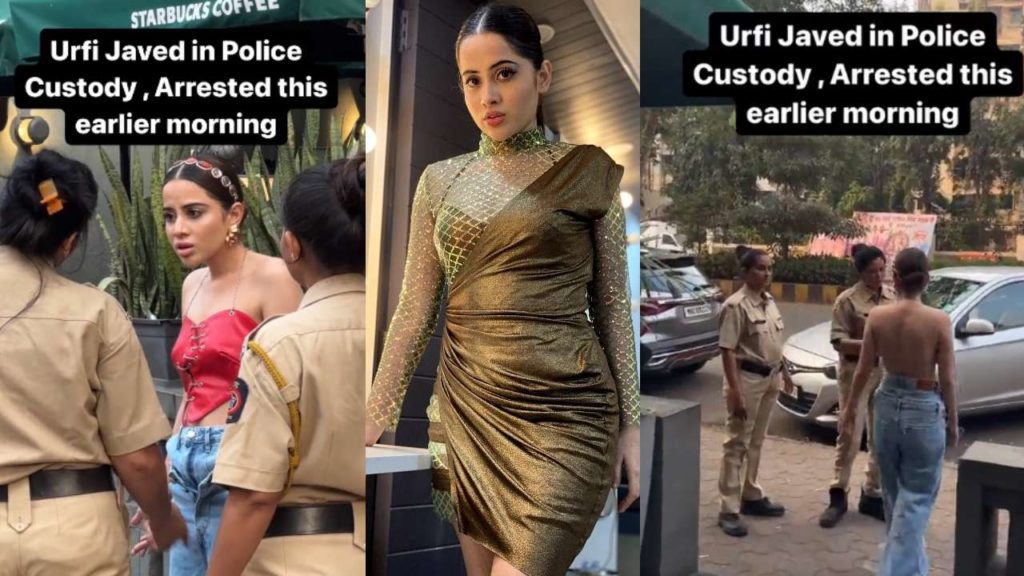 Mumbai Police Arrested Bollywood Actress Urfi Javed today Morning