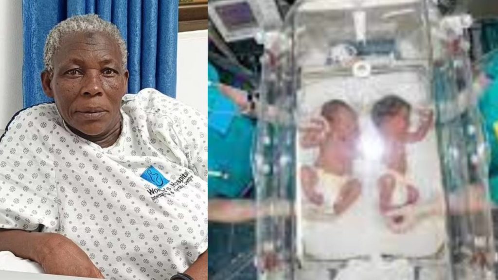 70 Year Old Woman Birth Twins