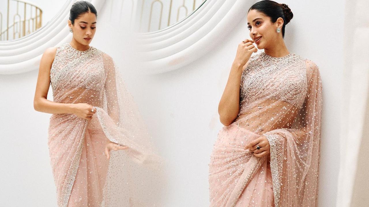 Janhvi Kapoor : జాజిపువ్వులా మత్తెక్కిస్తున్న జాన్వీ కపూర్ చీర పరువాలు..