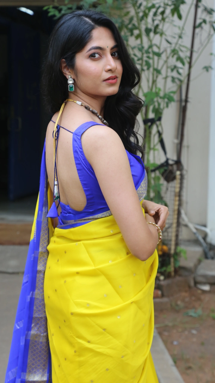 Dia Actress Kushee Ravi Saree Photos At Pindam Movie event