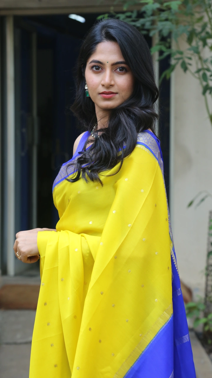 Dia Actress Kushee Ravi Saree Photos At Pindam Movie event