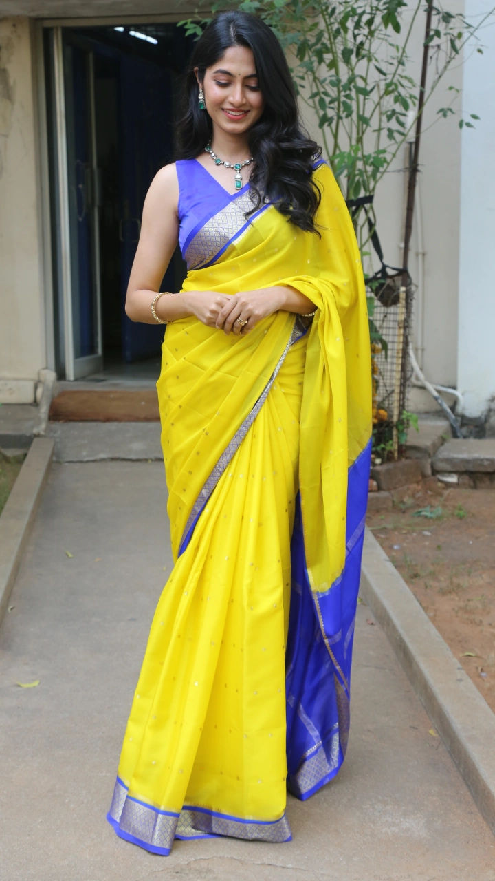 Dia Actress Kushee Ravi Saree Photos At Pindam Movie event