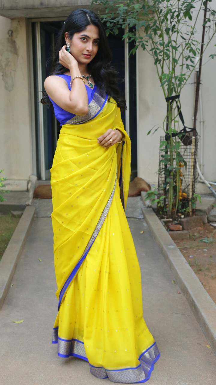 Dia Actress Kushee Ravi Saree Photos At Pindam Movie event