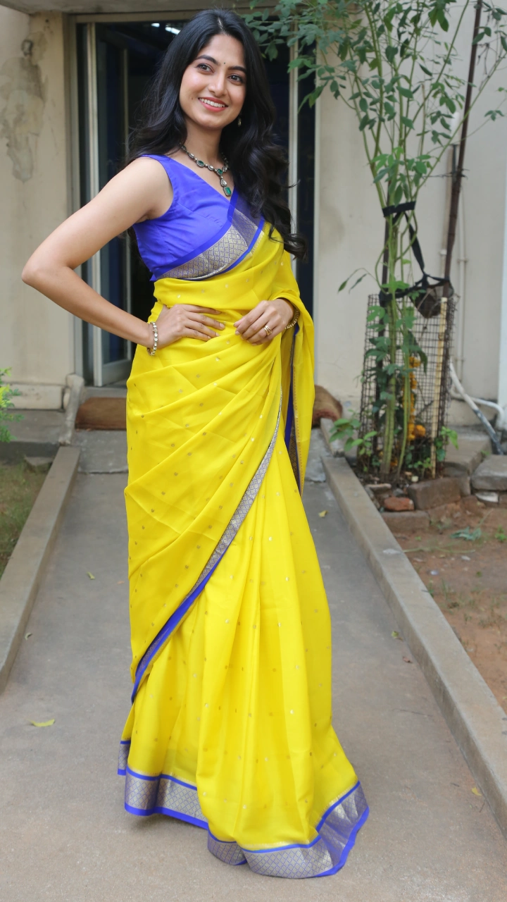 Dia Actress Kushee Ravi Saree Photos At Pindam Movie event