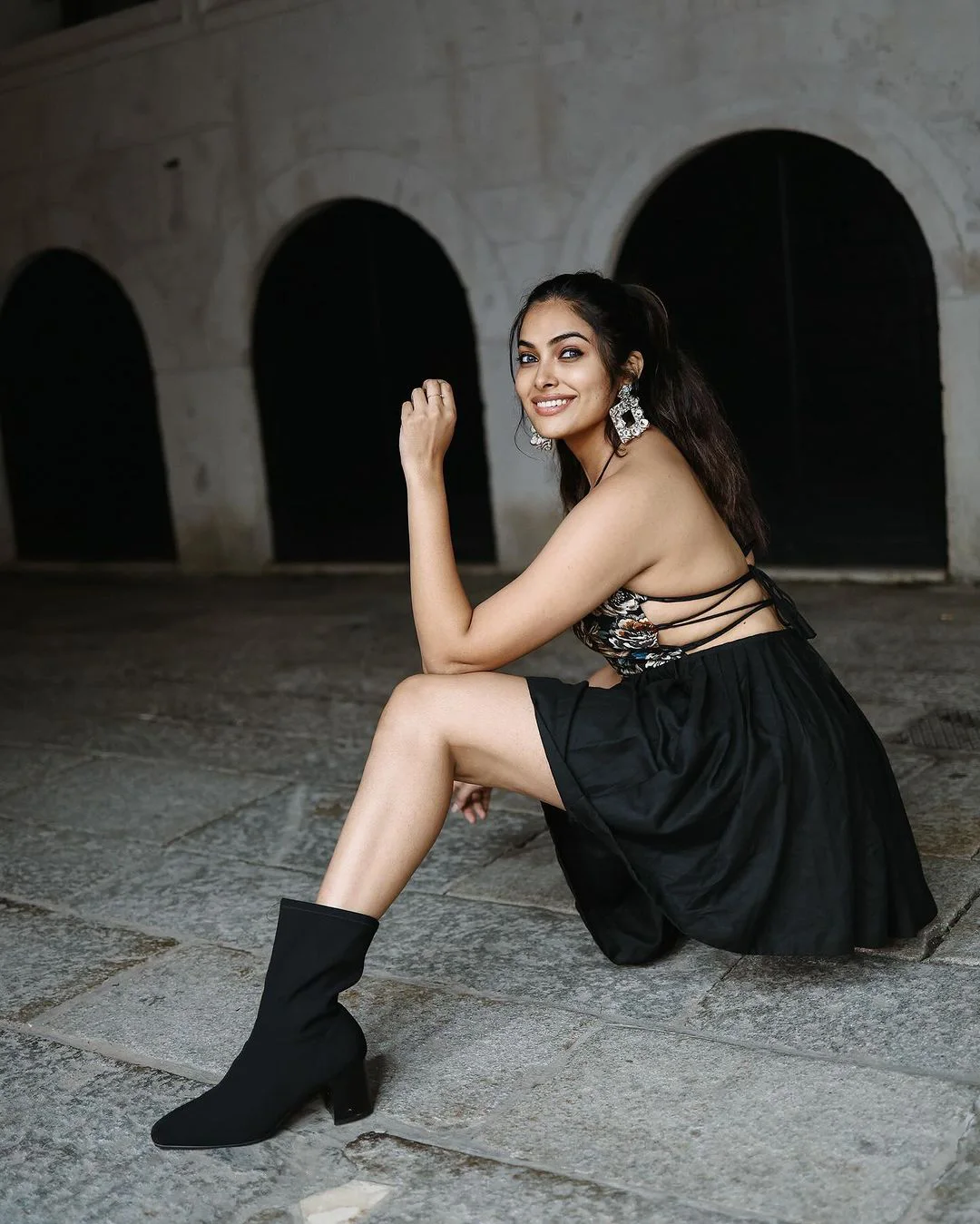 Divi Vadthya Sizzling Looks in Short Skirt