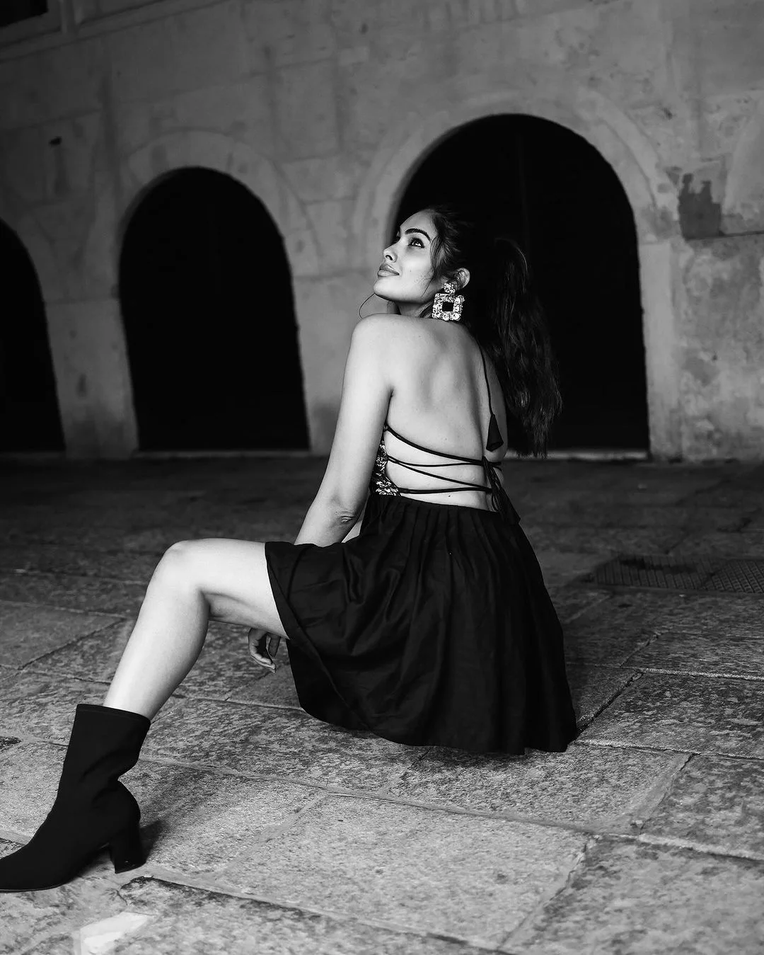 Divi Vadthya Sizzling Looks in Short Skirt