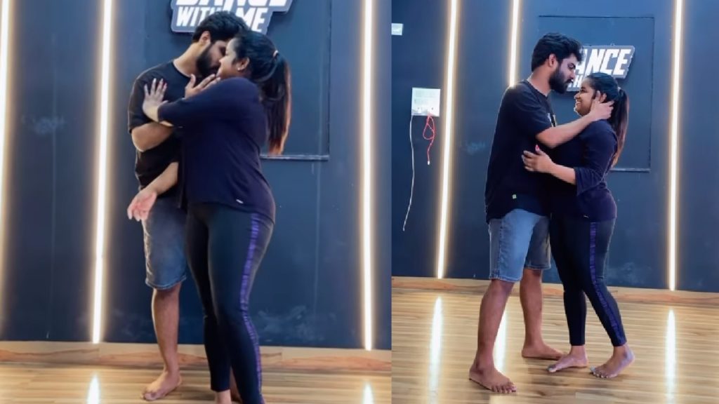 Jabardasth pavithraa shares romantic dance video with her fiance