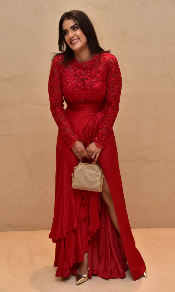 Kavya Thapar latest photos at Ravi Teja Eagle Trailer success Event