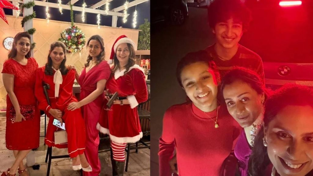 Mahesh Babu Wife Namrata Shorodkar and Ram Charan Wife Upasana Christmas Celebrations Photos Goes Viral