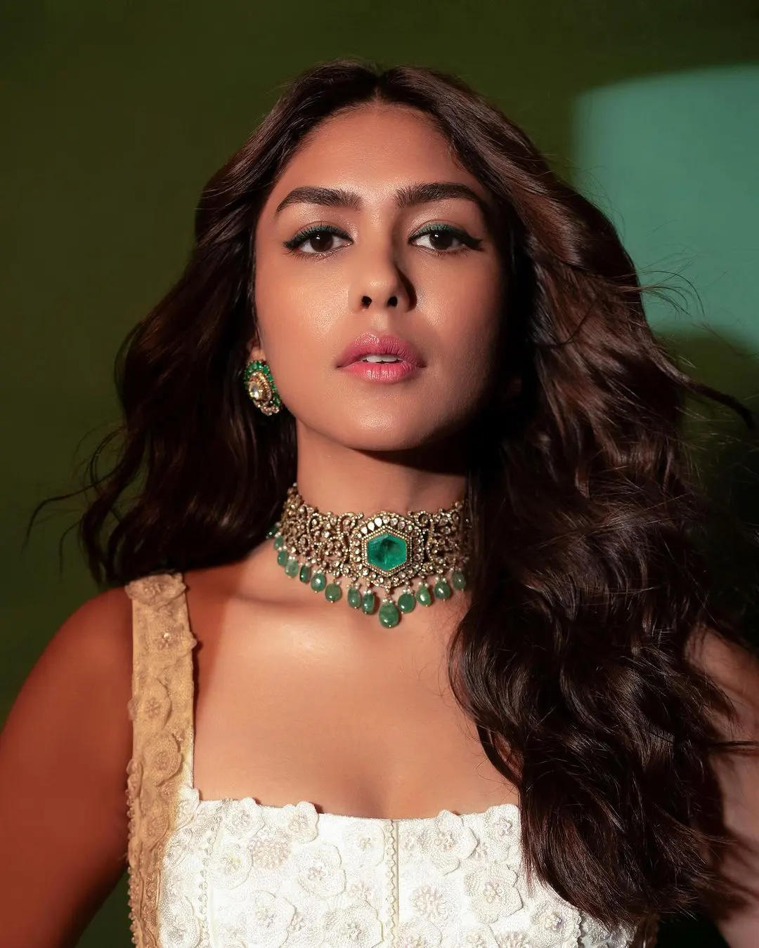 Mrunal Thakur Shines in White Dress