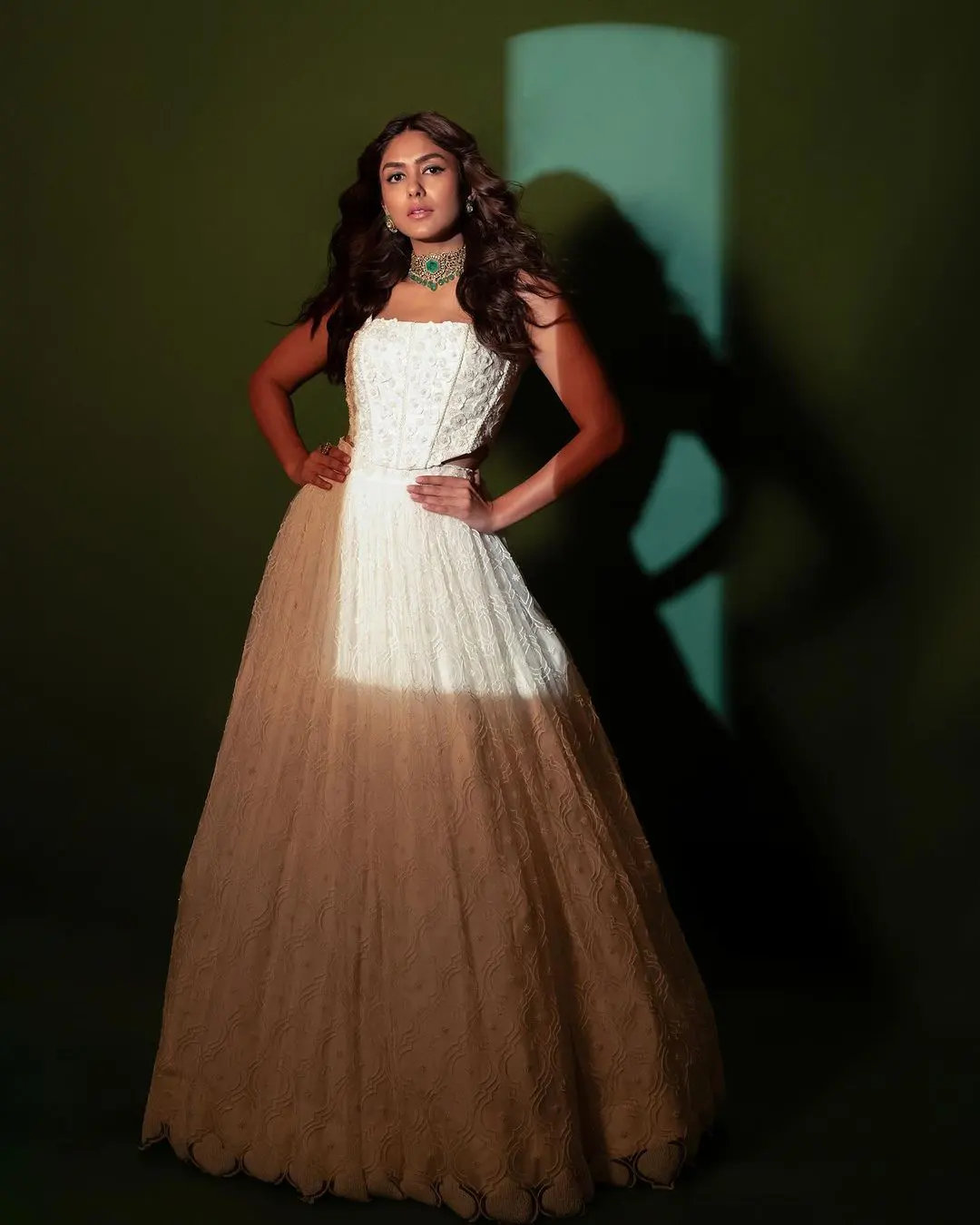 Mrunal Thakur Shines in White Dress