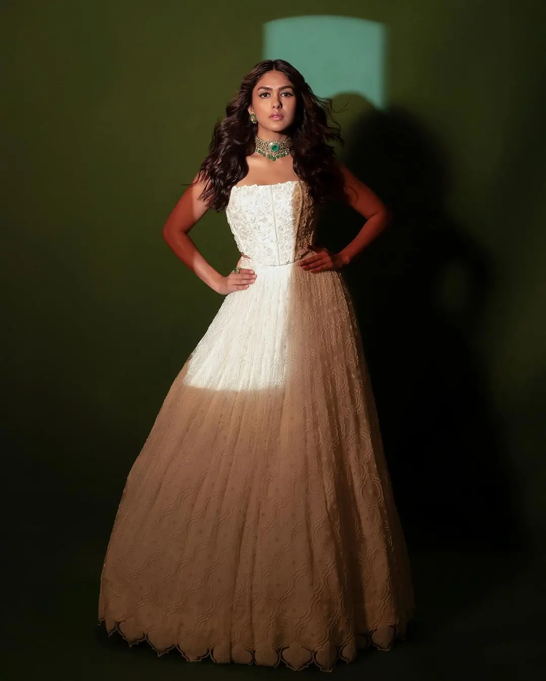 Mrunal Thakur Shines in White Dress