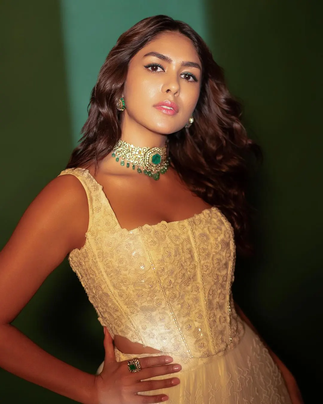 Mrunal Thakur Shines in White Dress