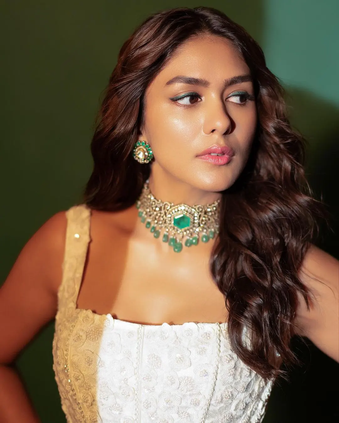 Mrunal Thakur Shines in White Dress