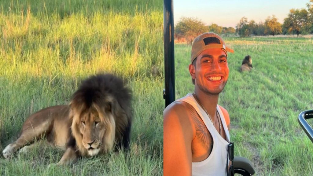 Shubman Gill takes selfie with lion