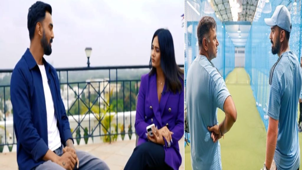 KL Rahul wicket keeping conversations with Rahul Dravid