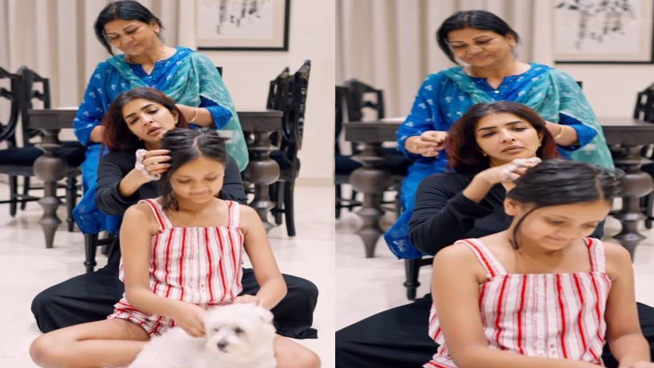 Manchu Lakshmi : మూడు తరాల మంచు మగువలు.. జడలు వేసుకుంటూ సరదా వీడియో పోస్టు చేసిన మంచు లక్ష్మి Manchu Lakshmi : మూడు తరాల మంచు మగువలు.. జడలు వేసుకుంటూ సరదా వీడియో పోస్టు చేసిన మంచు లక్ష్మి