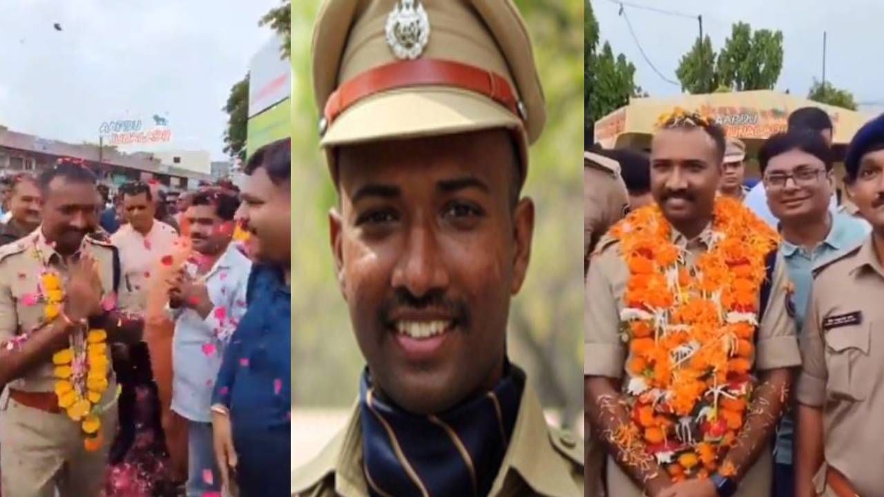 Gujarat : బదిలీపై వెళ్తున్న తెలుగు ఎస్పీకి అపూర్వ వీడ్కోలు.. గుజరాత్లో సినిమా సన్నివేశాన్ని తలపించిన సీన్ Gujarat : బదిలీపై వెళ్తున్న తెలుగు ఎస్పీకి అపూర్వ వీడ్కోలు.. గుజరాత్లో సినిమా సన్నివేశాన్ని తలపించిన సీన్